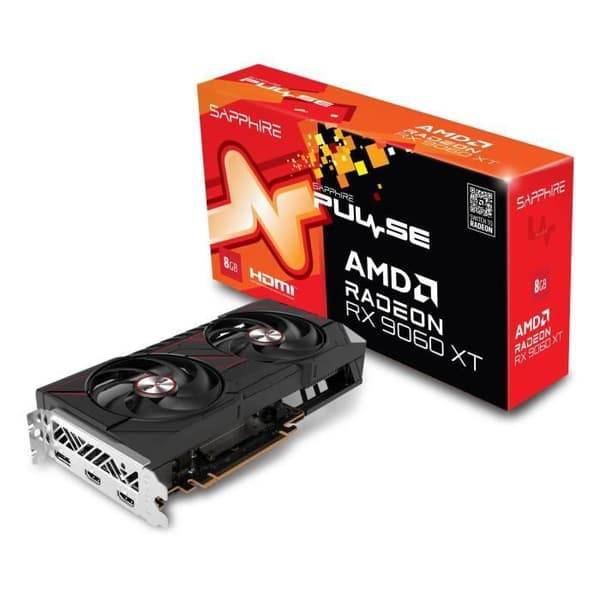 SAPPHIRE - Grafikkort - PULSE AMD RADEON™ RX 9060 XT GAMING OC - 8GB - DUAL HDMI / DP
