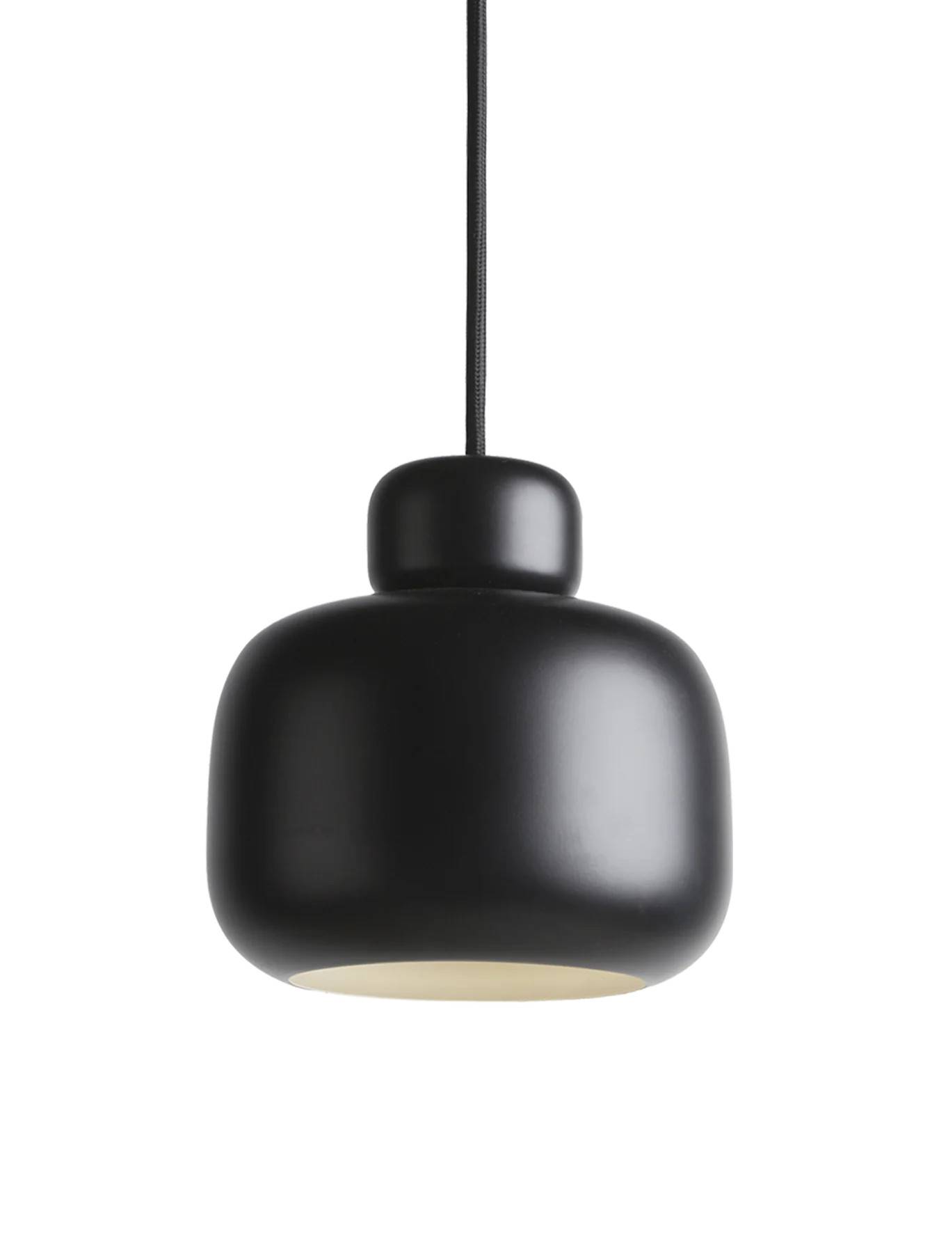 WOUD STONE PENDEL (STOR) - SORT - 24