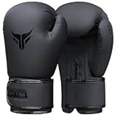 Mytra Fusion Boxningshandskar Dam Muay Thai Handskar MMA Träning Stansning Kickboxningshandskar (Black, 8-oz)