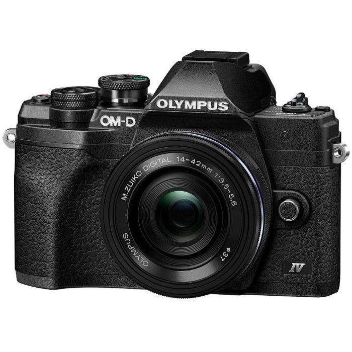 Olympus OM-D E-M10 Mark IV + M.Zuiko 14-42mm EZ, svart