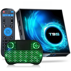 T95 tv box Android 10 iptv 8GB 128GB allwinner H616 quad core support 6k 3d h.265 4G 5G Dual WiFi BT