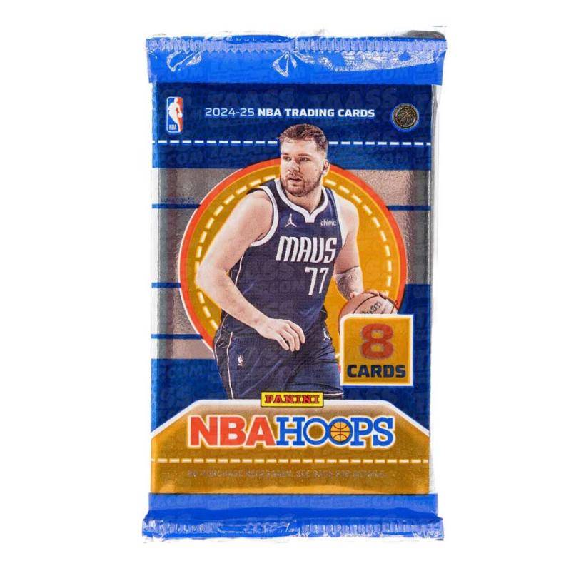 1st Paket 2024-25 Panini NBA Hoops Basketball Retail (8 kort)