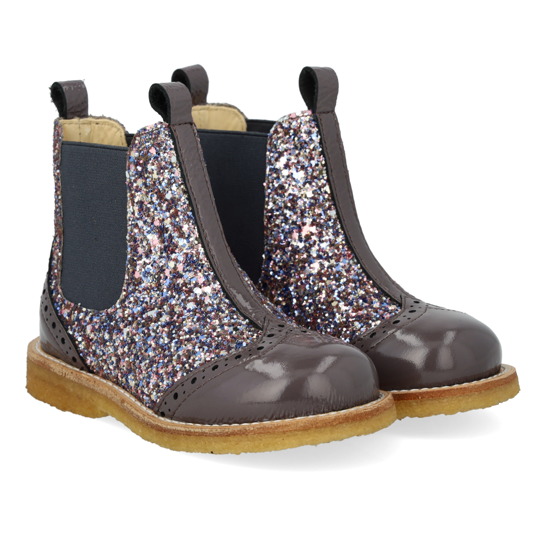 Angulus Chelsea Støvle Glitter Lavender Pastel 27