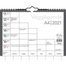 Väggkalender Burde 1715 Väggagenda 2025 A4