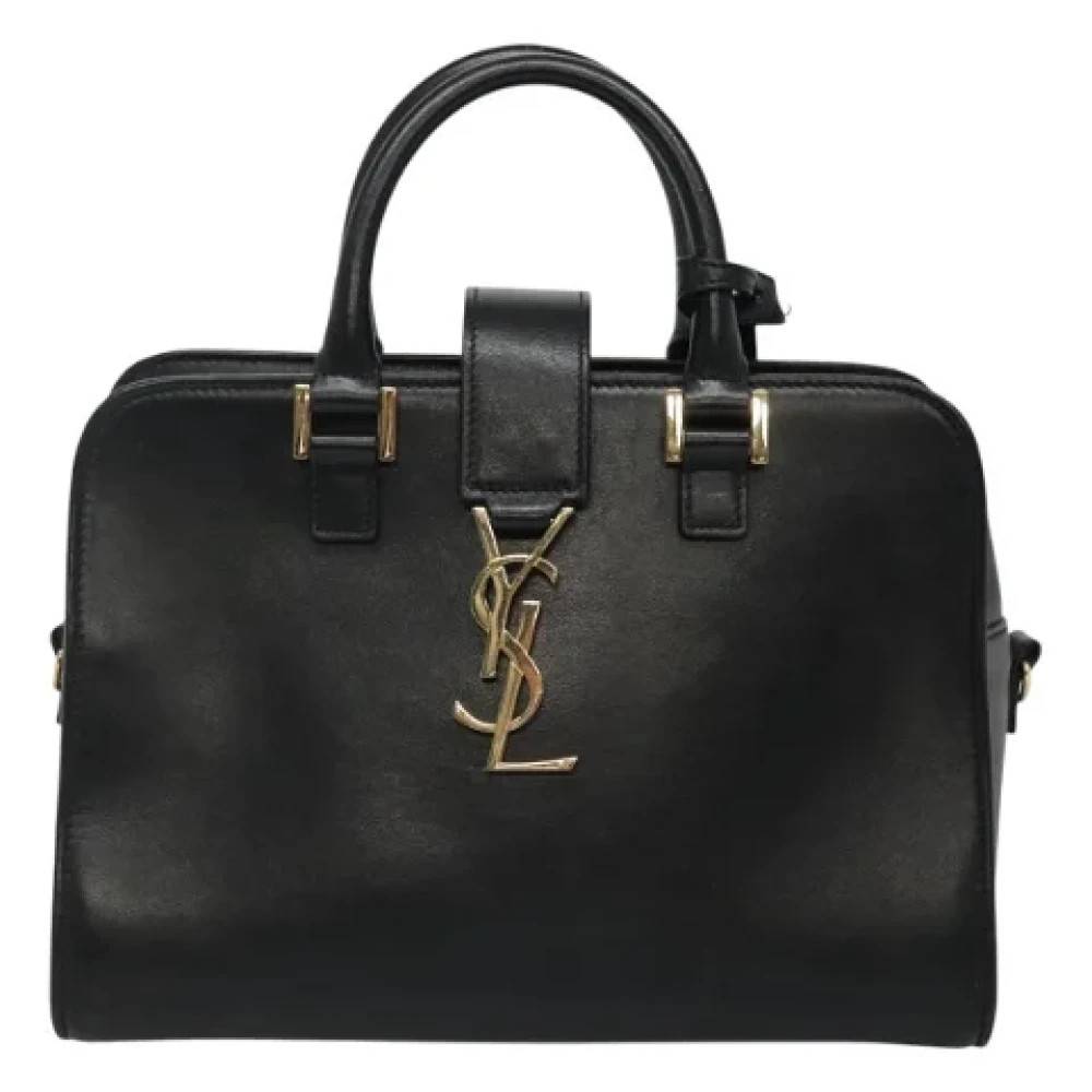 Saint Laurent Vintage Pre-owned Laeder hndtasker - Vintage - Dame - Sort - ONE SIZE - Uld