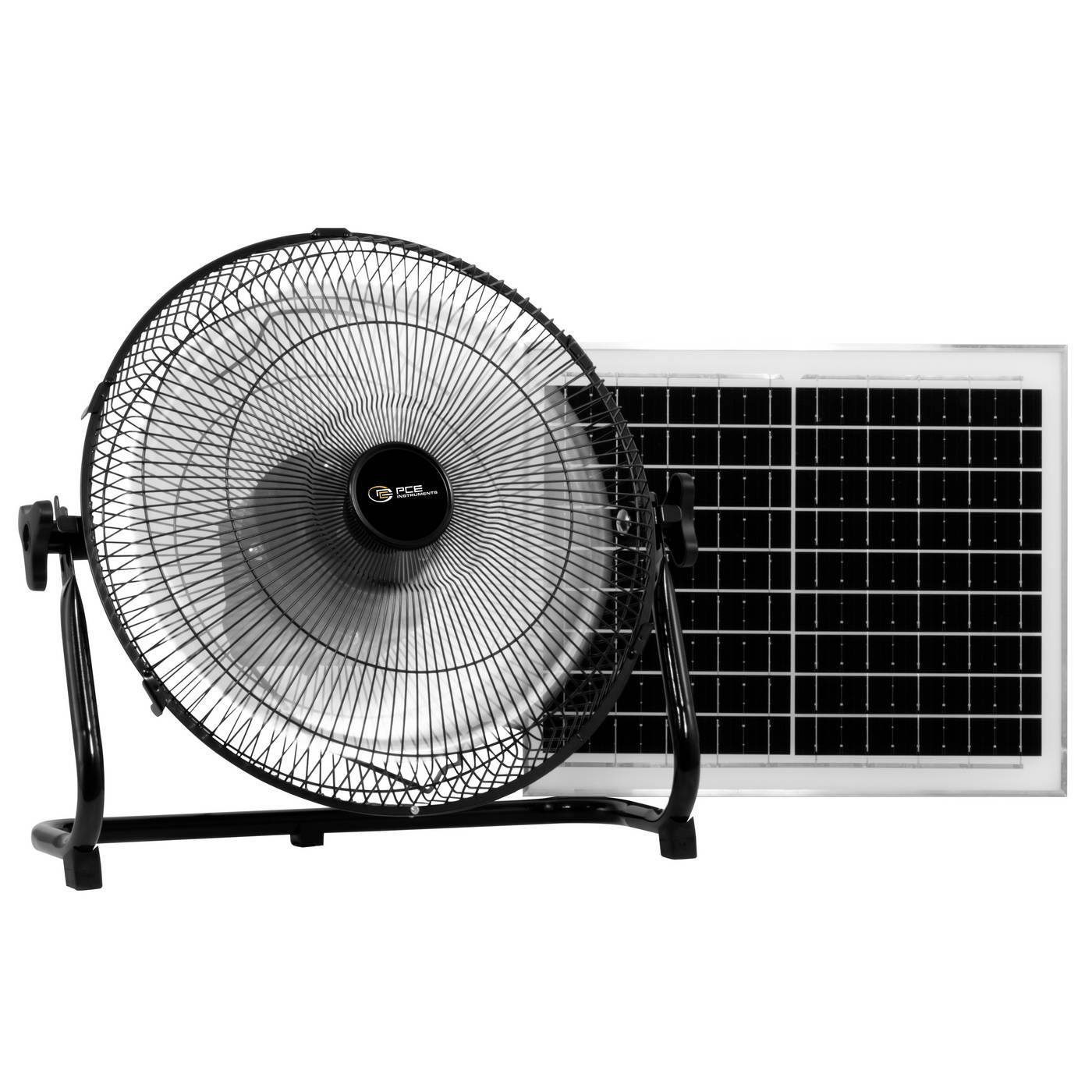 PCE Instruments PCE-SV 10 Golvfläkt 10 W (Ø x H) 350 mm x 395 mm Svart Batteridrift möjlig , Med laddningsbart batteri
