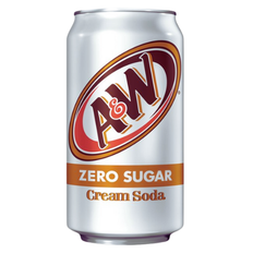 A&W Cream Soda Zero USA 355ml (Sockerfri) - 1-pack