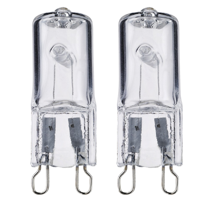 Halogenpære klar - G9 - 42/60W - 230V - 2 PAK - Unison
