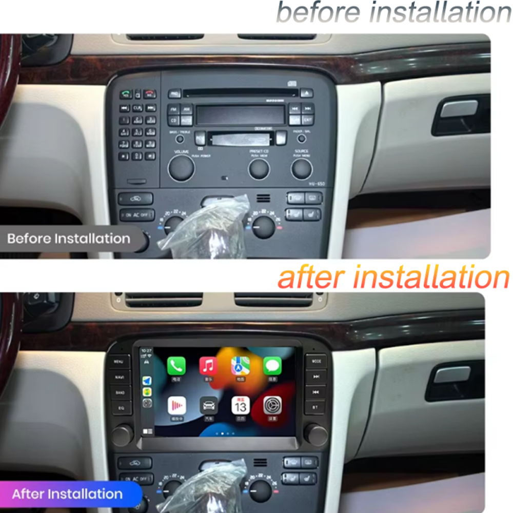 WIFI 4G  For Volvo S80 1998-2006 Andorid 13 Multimedia Video Players Wireless CarPlay Navigation Bluetooth 8" Screen Radio DVD