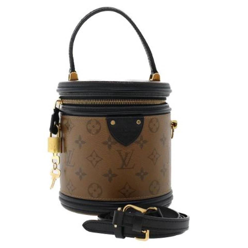 Louis Vuitton Vintage Pre-owned Canvas Håndtaske - Vintage - Dame - Brun - ONE SIZE - Uld