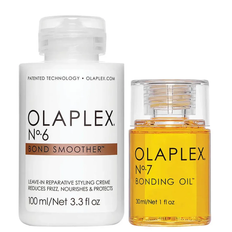 Olaplex iconic styling duo nº6 Bond Smoother and nº7 Bonding Oil