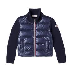 Moncler Enfant Ribbed-knit down cardigan