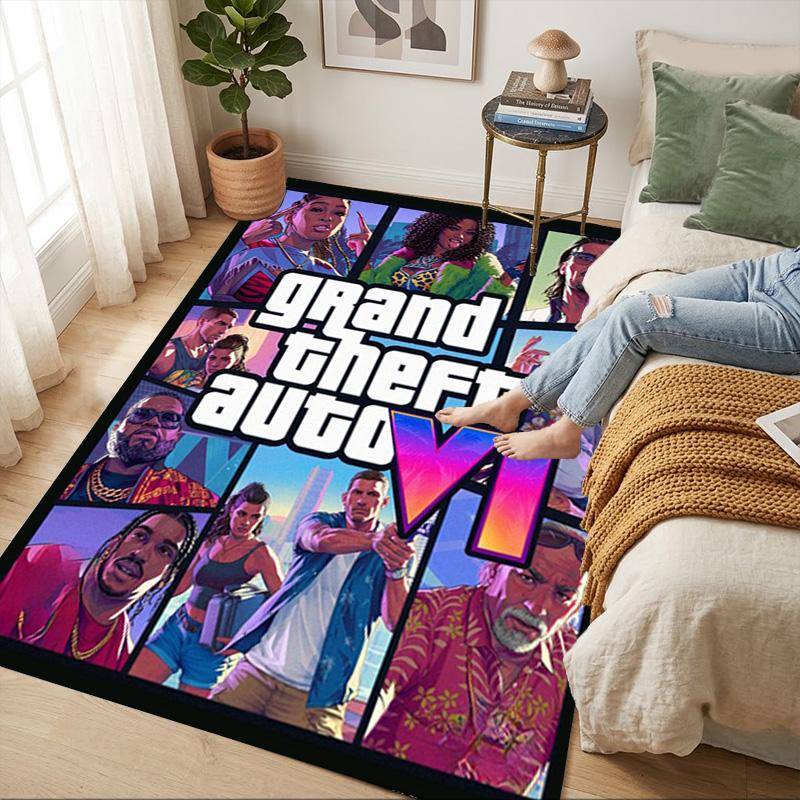 Gta Vi Matta Vardagsrum Halkfri Matta Mjuk Matta för Sovrum Spelrum Lekrum Soffa Kontor Heminredning Dörrmatta Julklapp C9211677