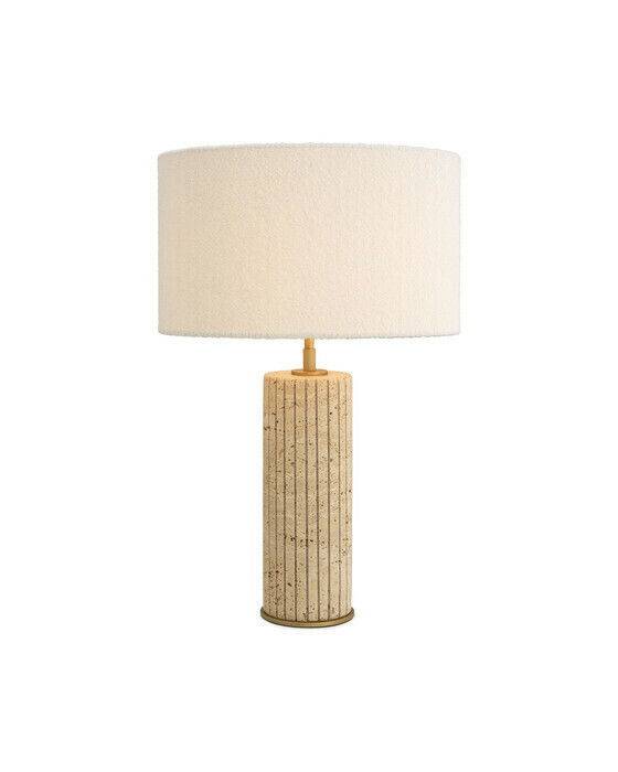 Giova Table Lamp Travertine
