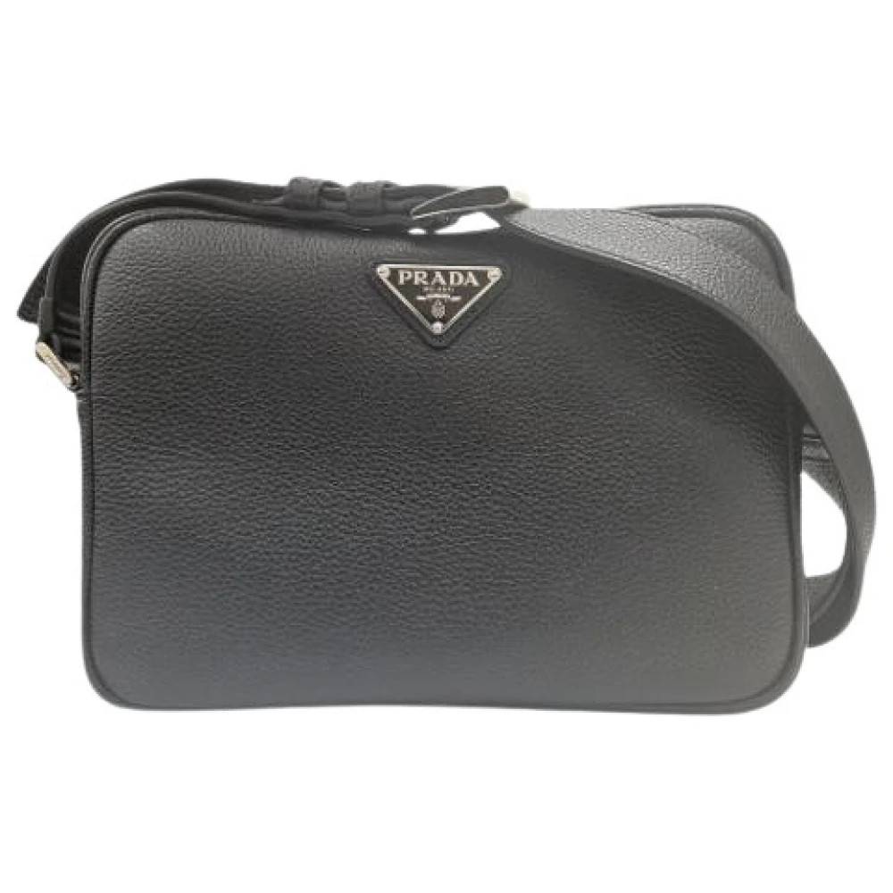 Prada Vintage Pre-owned Vintage Skuldertaske - Vintage - unisex - Sort - ONE SIZE - Uld