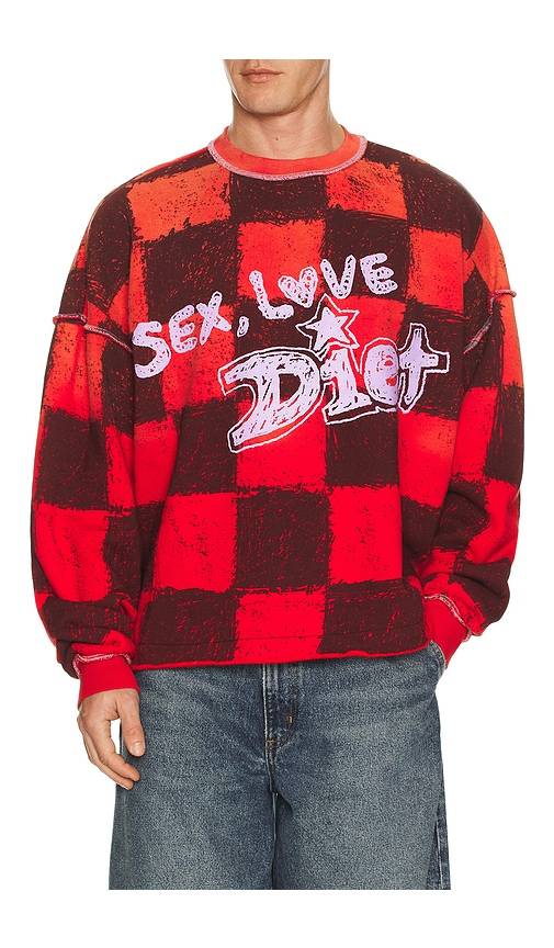 Diet Starts Monday SWEATSHIRT SL&D in Red. Größe L. Also in M, S.