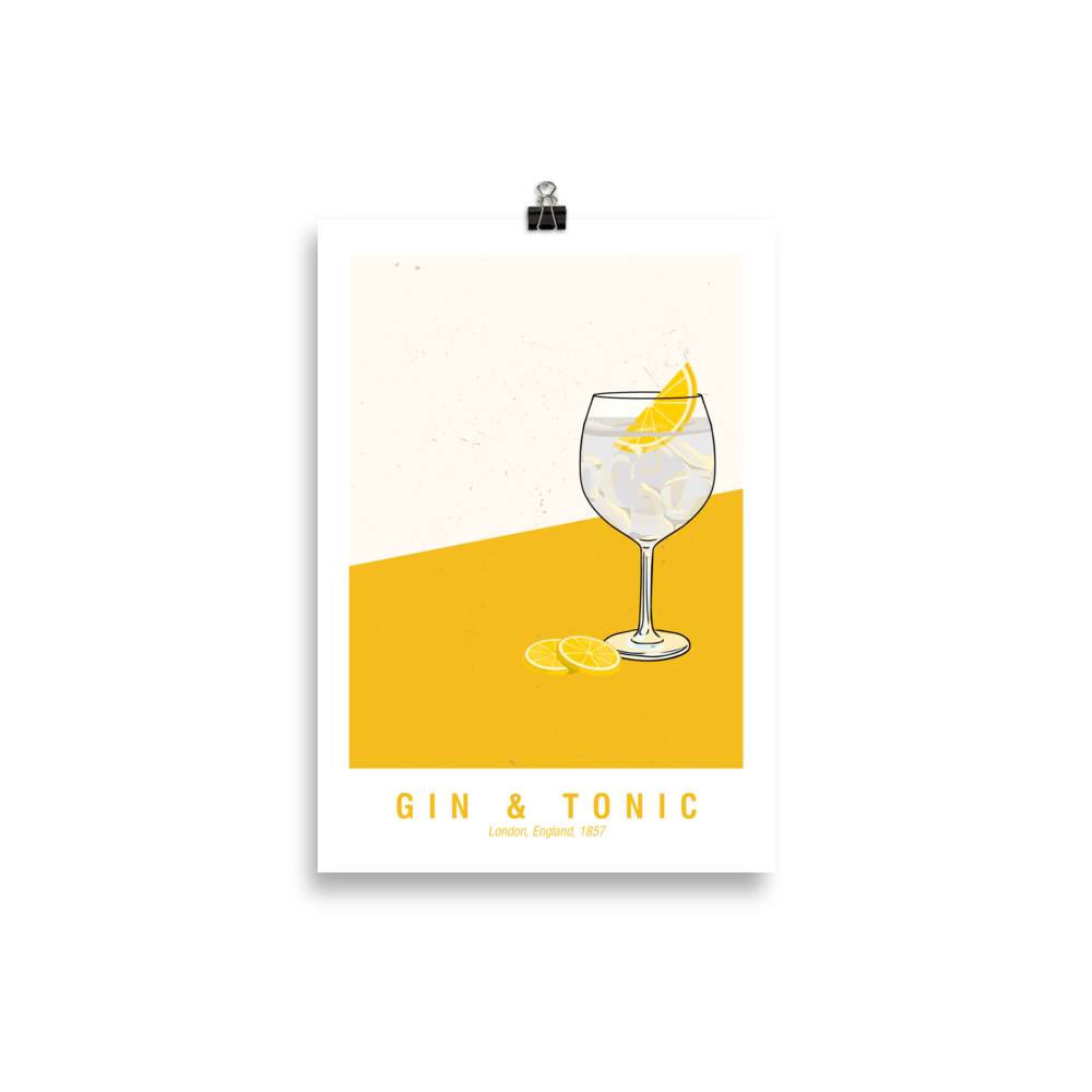 The Gin & Tonic Poster (21x30 cm)