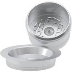 Tchibo cafissimo aldi påfyllningsbar återanvändbar kaffekapsel 30ml filter återanvändbar kaffekapsel caffitaly koppar skedborste - 2 kapslar 1 manipulering