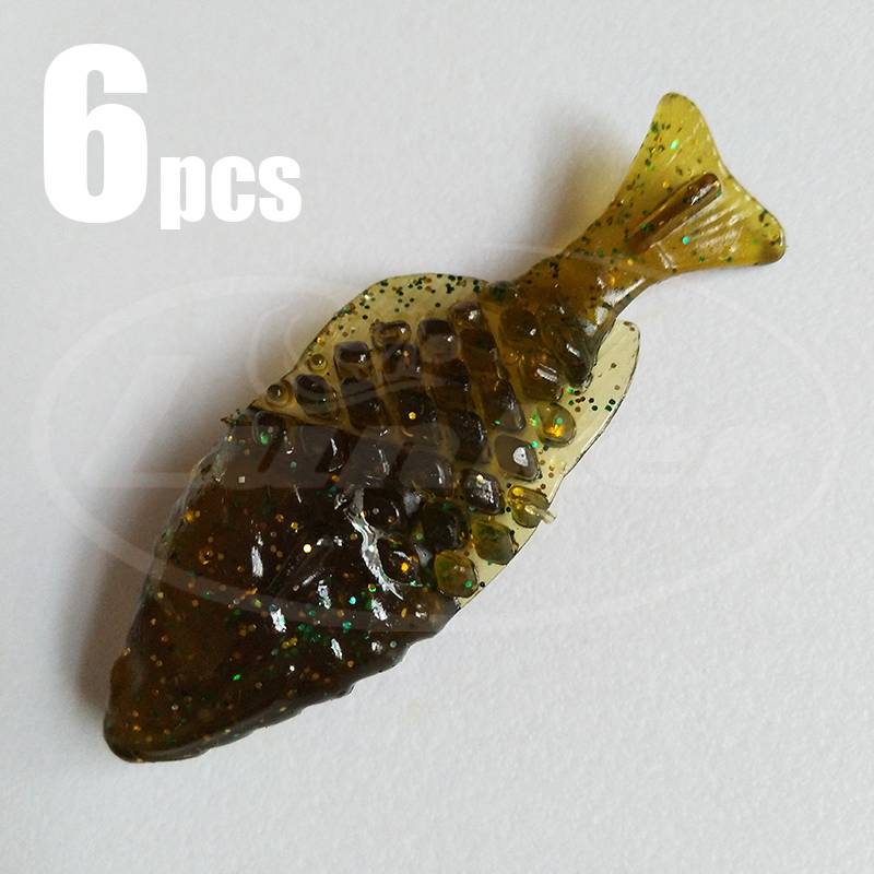Lunker Soft Lure Bait 6pcs Fishing Freshwater Bass Trout