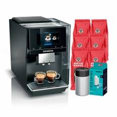 Siemens TP707R06 EQ700 Classic Midnat Sølvmetallic Espressomaskine Inkl. 6kg Rigtig Kaffe & Pleje