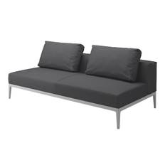 Gloster - Grid Lounge Centre Unit White/Anthracite - Soffor utomhus - Henrik Pedersen