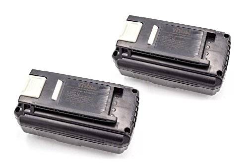 vhbw 2 x Li-Ion batteri 4 000 mAh (36 V) lämplig för elverktyg verktyg Ryobi RCS36X3550HI, RHT36C5525, RHT36C60R15, RLM36X40H