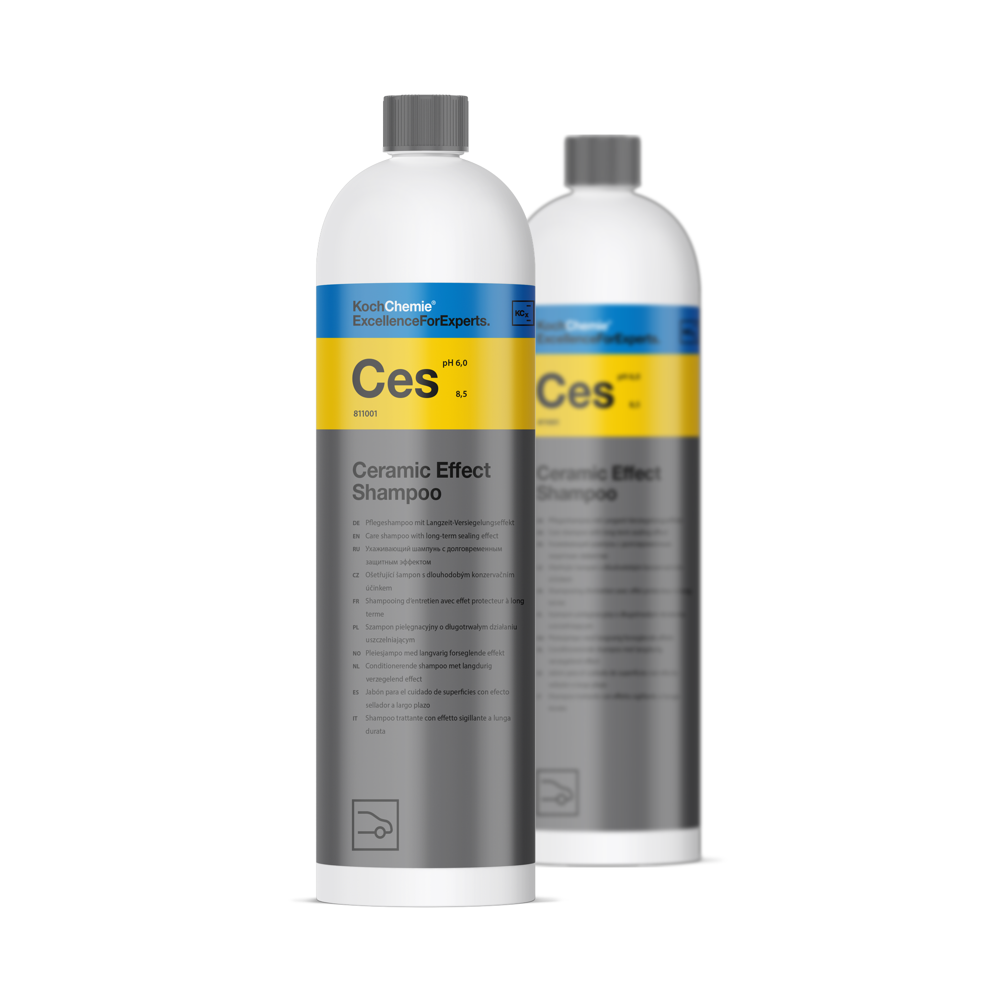 Ceramic Effect Shampoo "Ces" Pflegeshampoo mit Langzeit-Versiegelungseffekt - 2x 1000ml