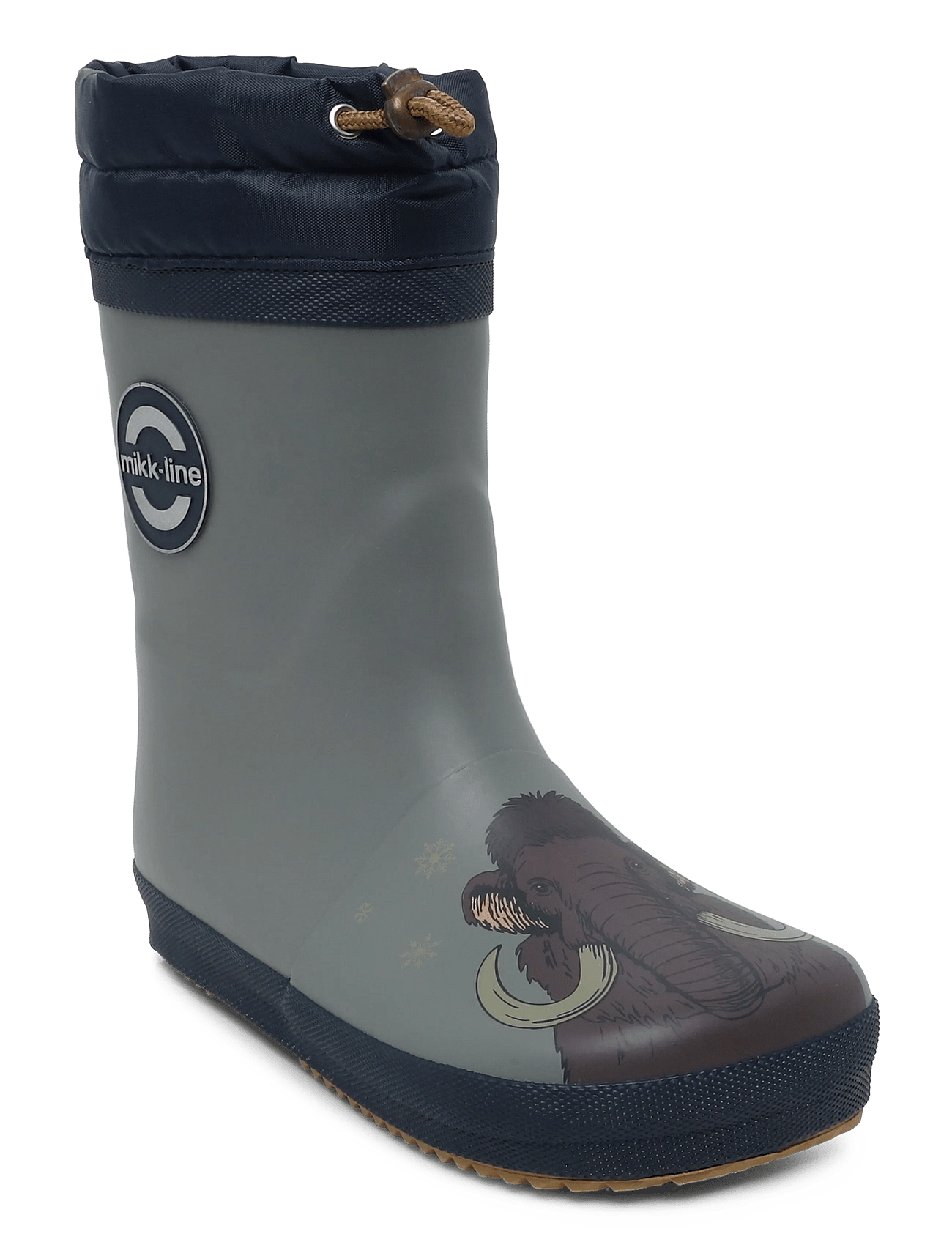 mikk-line Wellies Winter - Barefoot - Khaki green - 19