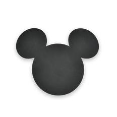 Disney Mickey Mouse glasunderlägg antracit 4-pack Fyrklövern
