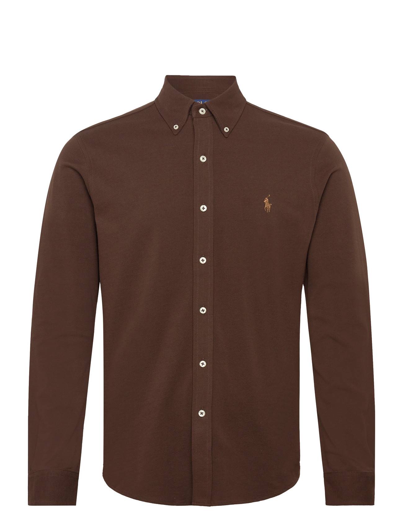 Polo Ralph Lauren Featherweight Mesh Shirt - Brown - XL