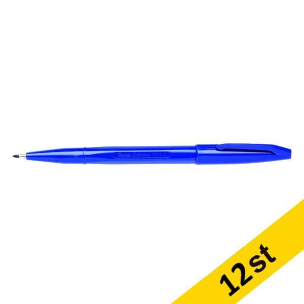 Fineliner 0.8mm | Pentel Sign S520 | blå | 12st