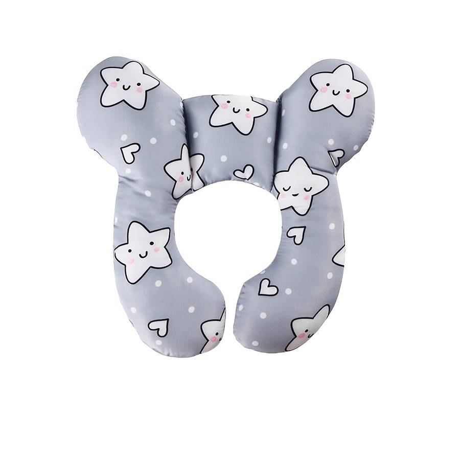 1pc Children Car Seat Pillow, Infant Neck Support Cushion - Baby Stroller Headrest Pillow, Suitable For And Travel, High Chair, Car Seat, Ideal Gift For Spring, Easter, And Ramadan