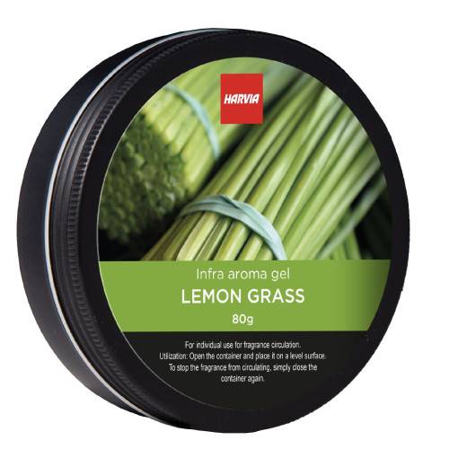 Infrarød Sauna Duft - Parfumeret Gel Dåse Harvia, Citrongræs, 80 g.