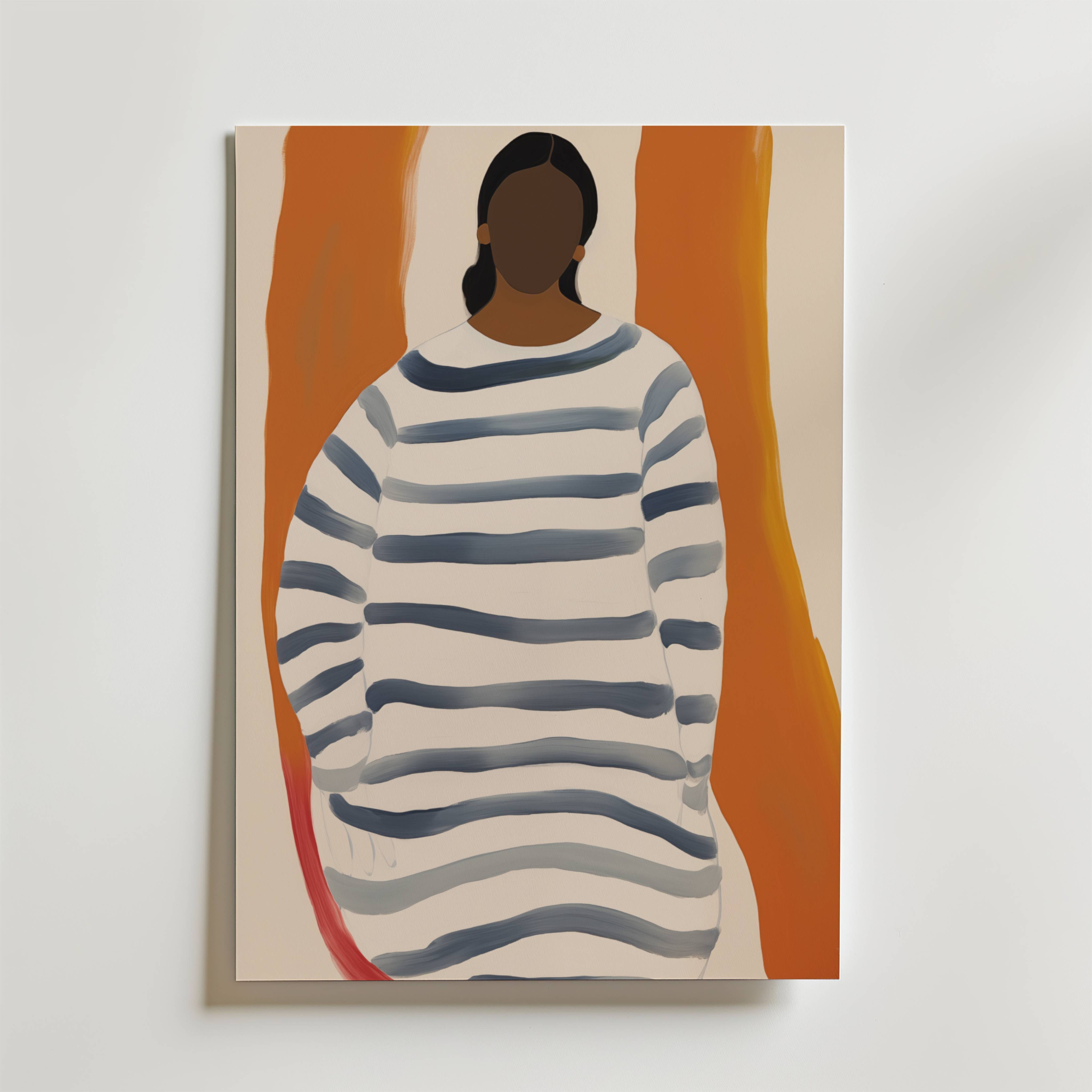 Striped Calm Poster - Premium Canvas 50x70 cm