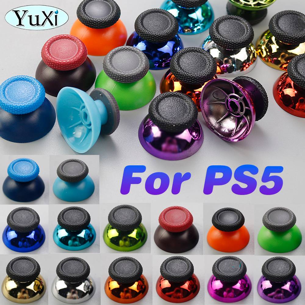 2Pcs For PS5 3D Analog Joystick Stick Grip Caps For PlayStation 5 Gamepad Controller Thumbstick Button Cover Cap Replacement