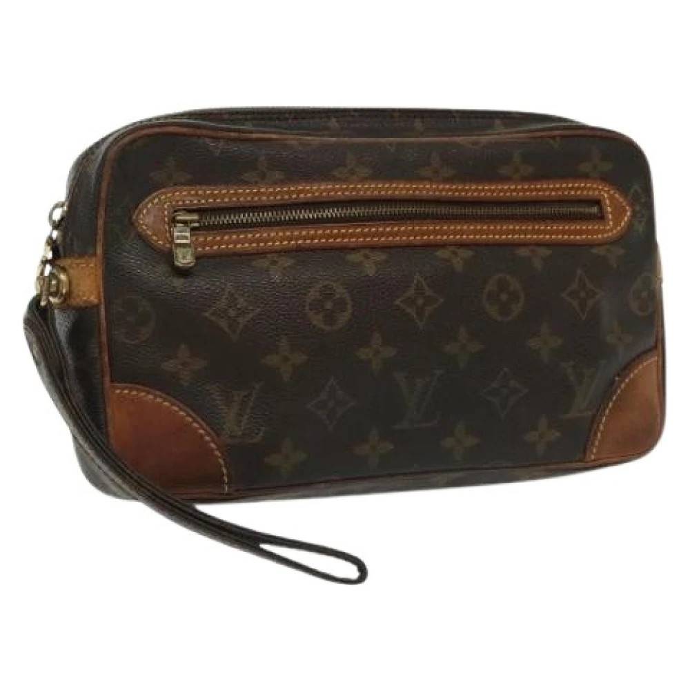 Louis Vuitton Vintage Pre-owned Canvas clutches - Vintage - Dame - Brun - ONE SIZE - Tyl