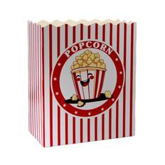 300 stk. Popcornbægre Retro Rød/Hvid 4,3 L – Stilfuld og praktisk til store events