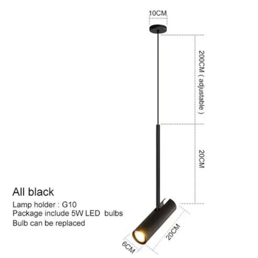 Elegant LED Taklampa för Stämningsfulla Sovrum – 15m² - Svart | Enkel / Naturlig Vit