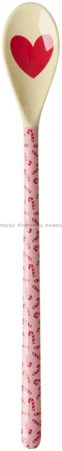Rice Melamine Latte Spoon "Candy Cane"