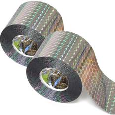 Ruolan Fugleskræmmetape Bånd (700FT), Reflekterende Tape Holder Fugle Væk Udendørs, Dobbeltsidet Fugleflashtape, Skræmmer Gæs, Duer, And, Spætte