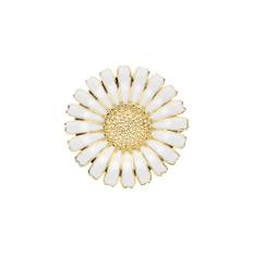 Lund Copenhagen Marguerit broche 24 karat forgyldt sølv. 36mm