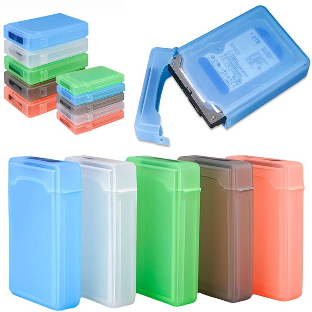 Storage Case Shockproof HDD Storage Box Plastic 3.5 Inch Hard Drive Storage Box 2.5 Inch External Hard Drive Storage Box