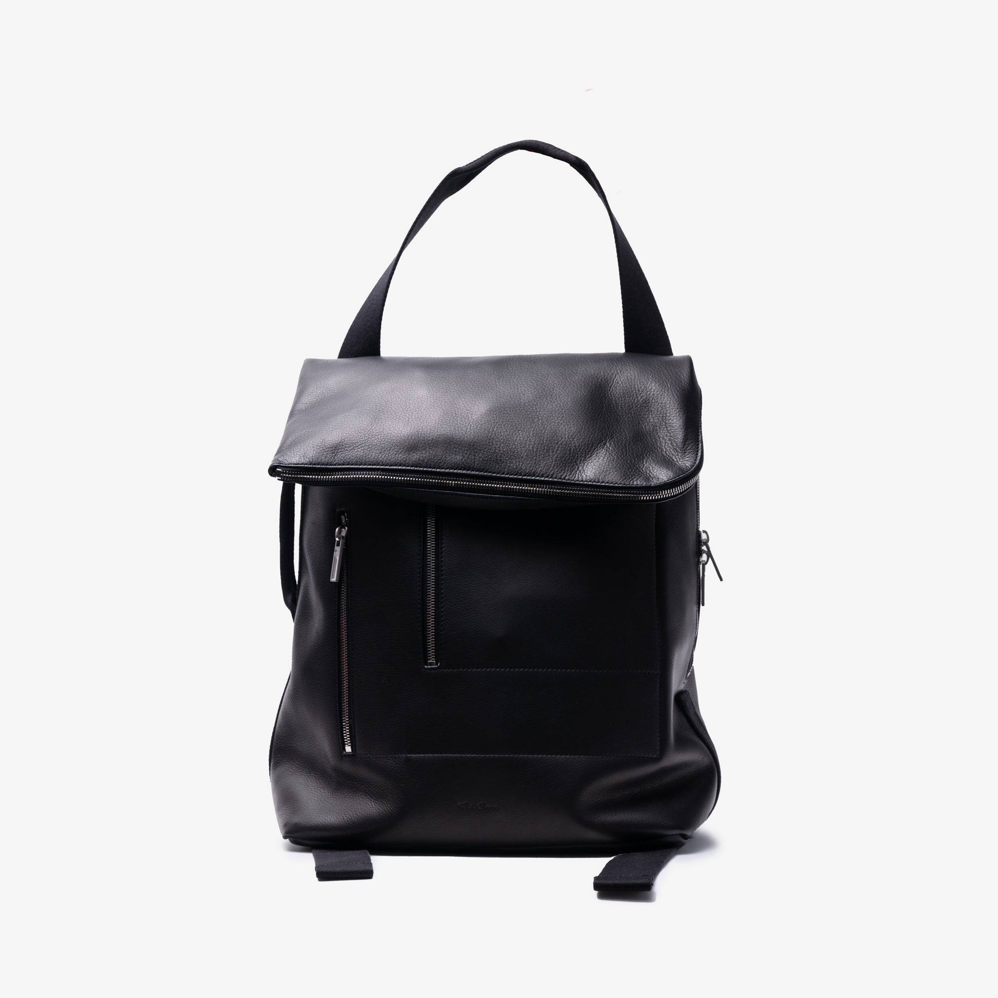 Cargo Leather Backpack - OS / Black (OS)