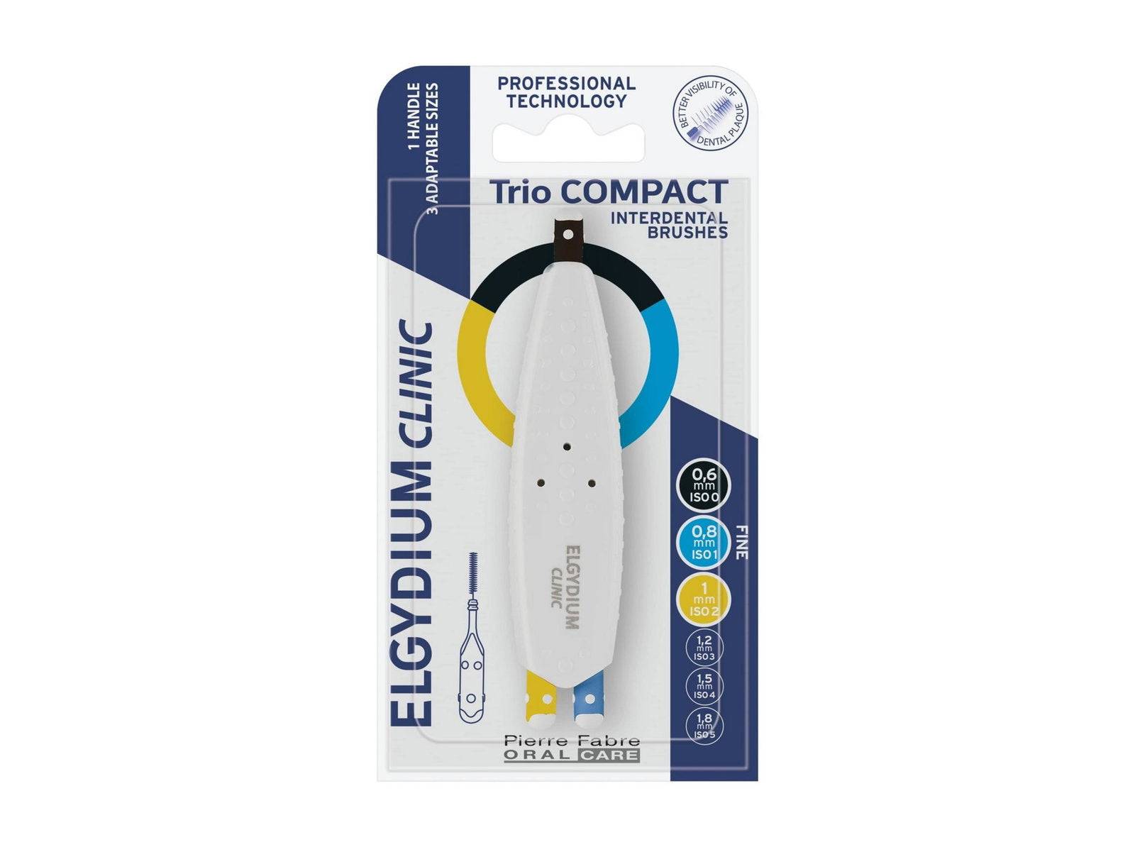 Elgydium Clinic Trio Compact sæt med interdentalbørster, 3 stk.