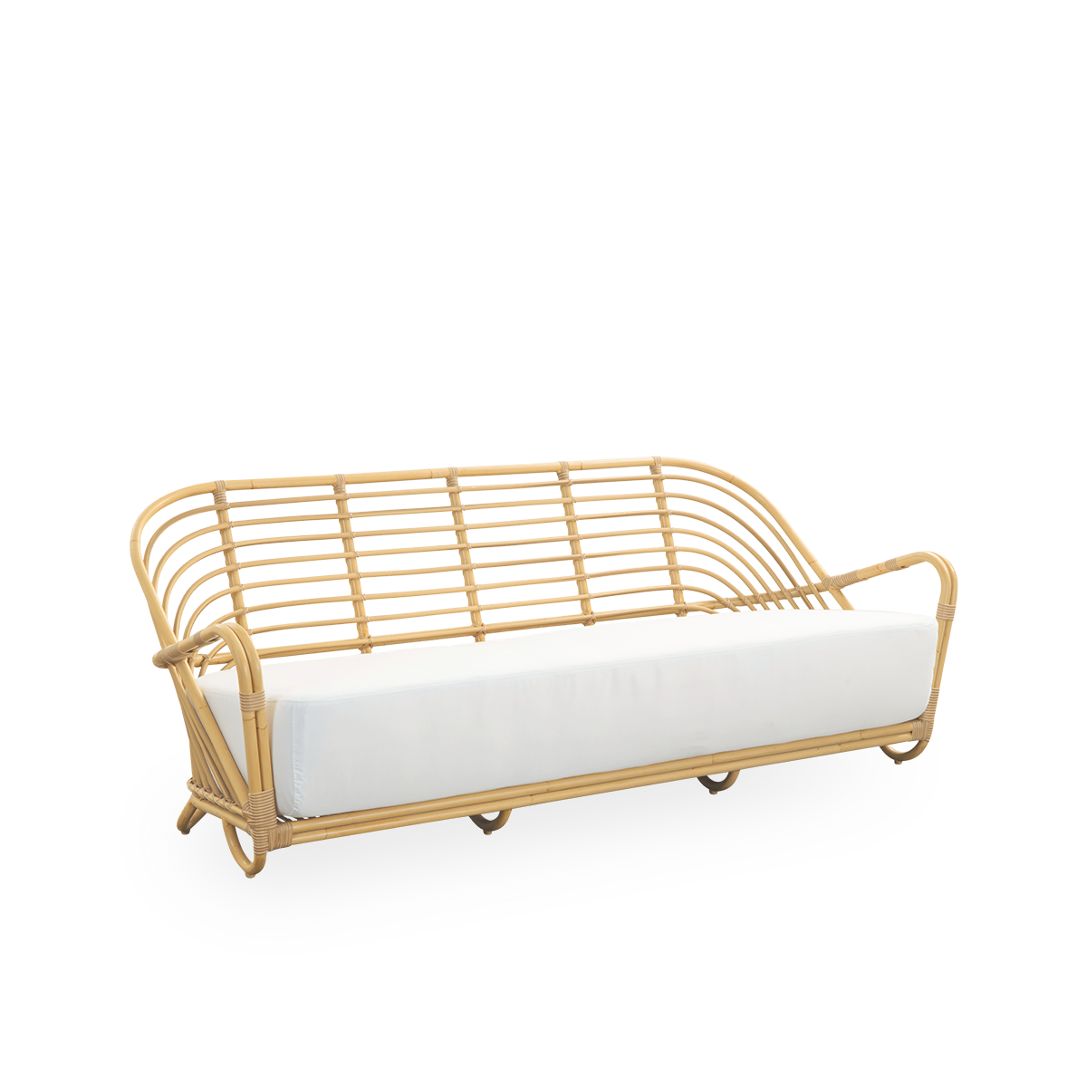 Charlottenborg Exterior 3-Pers. Sofa - Natural | Aluminium & ArtFibre / B453 | Tempotest | Mocca / None