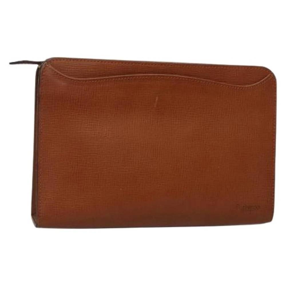 Burberry Vintage Pre-owned Clutch Taske - Vintage - Dame - Brun - ONE SIZE - Uld