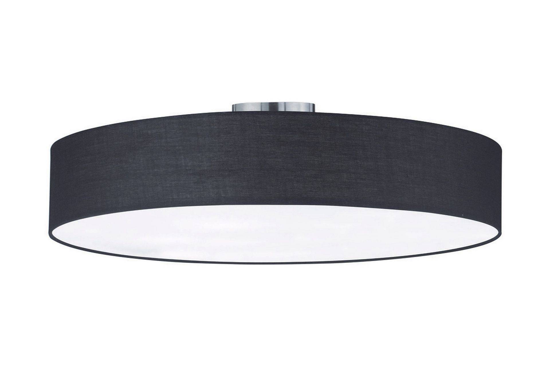 Hotel Plafond 65cm 5L E27 svart - Svart Pendellampa & hänglampa Vit,Svart Trio Lighting