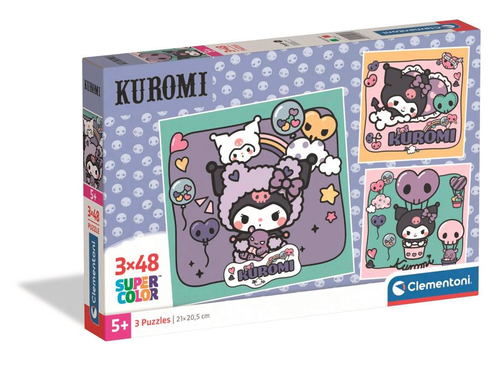 Hello Kitty Kuromi 3x48 pcs puzzle Clementoni