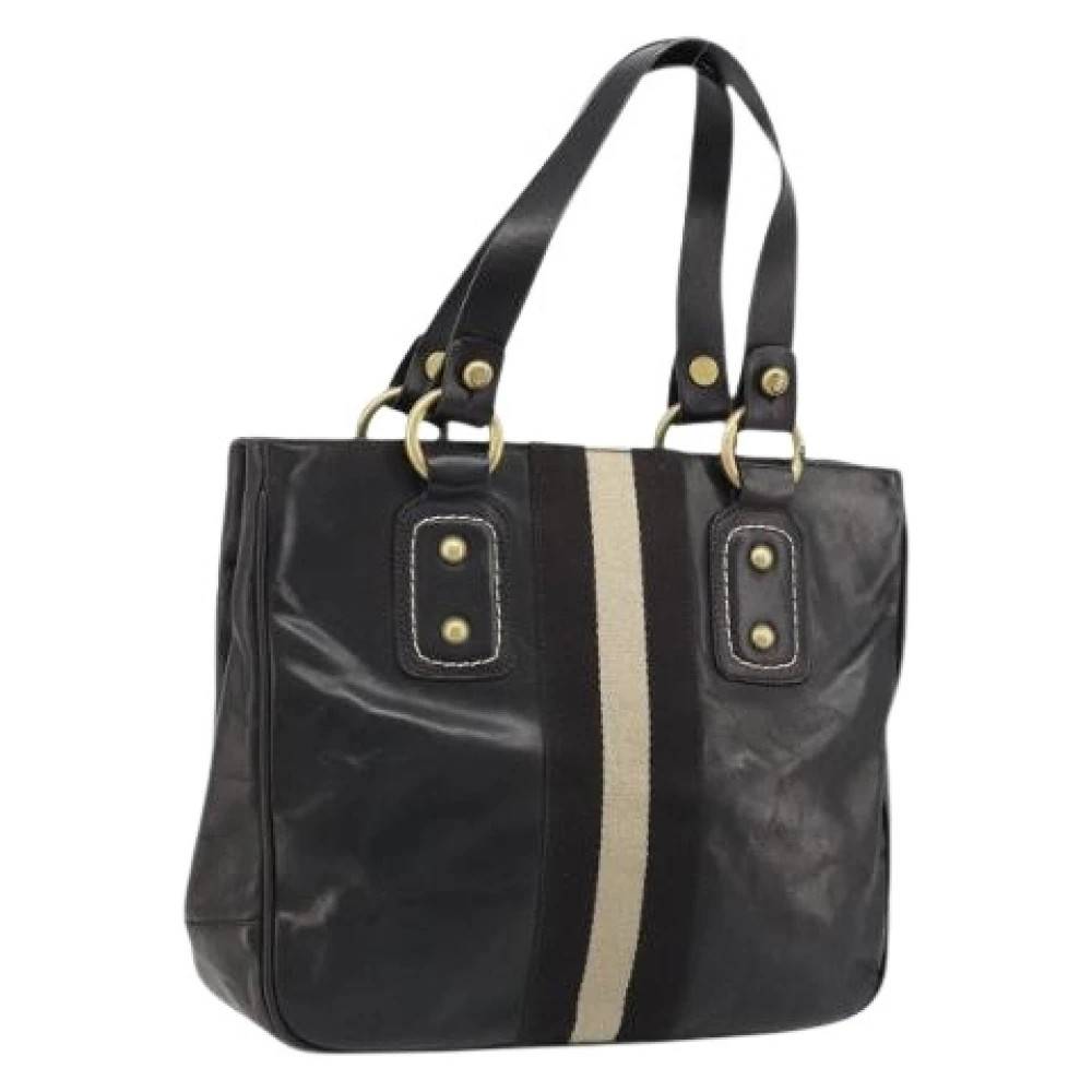 Bally Pre-owned Pre-owned Trellis Håndtaske - Vintage - Dame - Brun - ONE SIZE - Uld