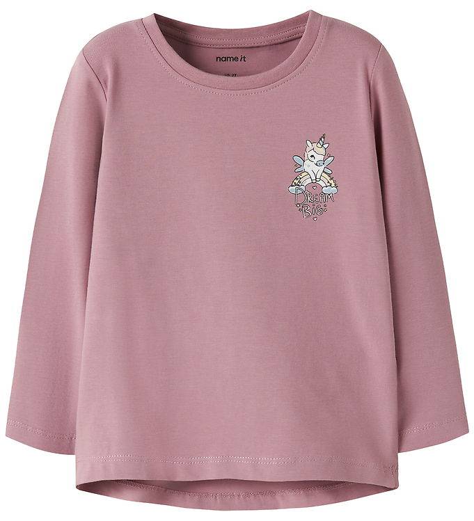 Name It Bluse - NmfVix - Lilas/Unicorn - Name It - 2 år (92) - Bluse